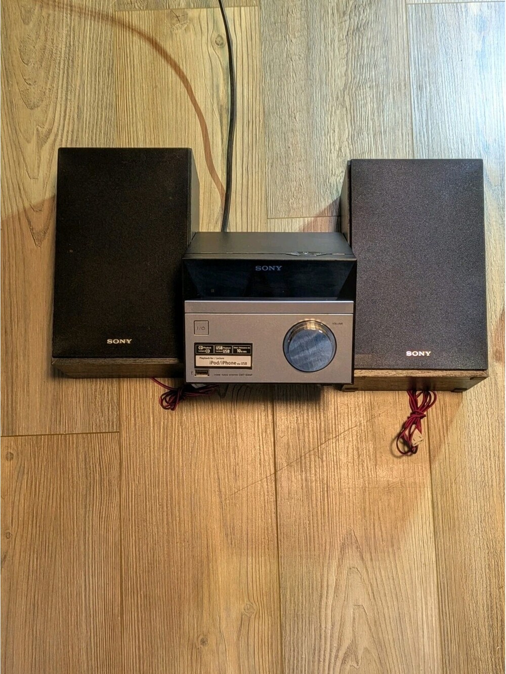 Sony CMT-S30iP CD Player USB FM Micro Hi-Fi System No Remote TESTED